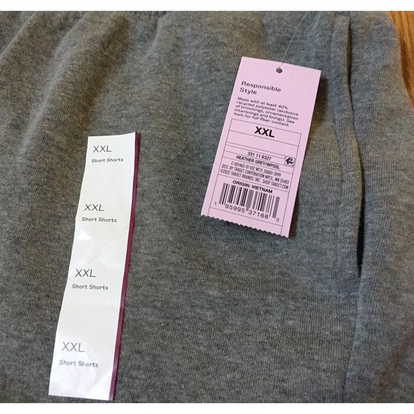 Wild Fable Xxl Plus Woman’s Grey Sweat Shorts Pockets Drawstring Waist 2xl 2x - Picture 4 of 4